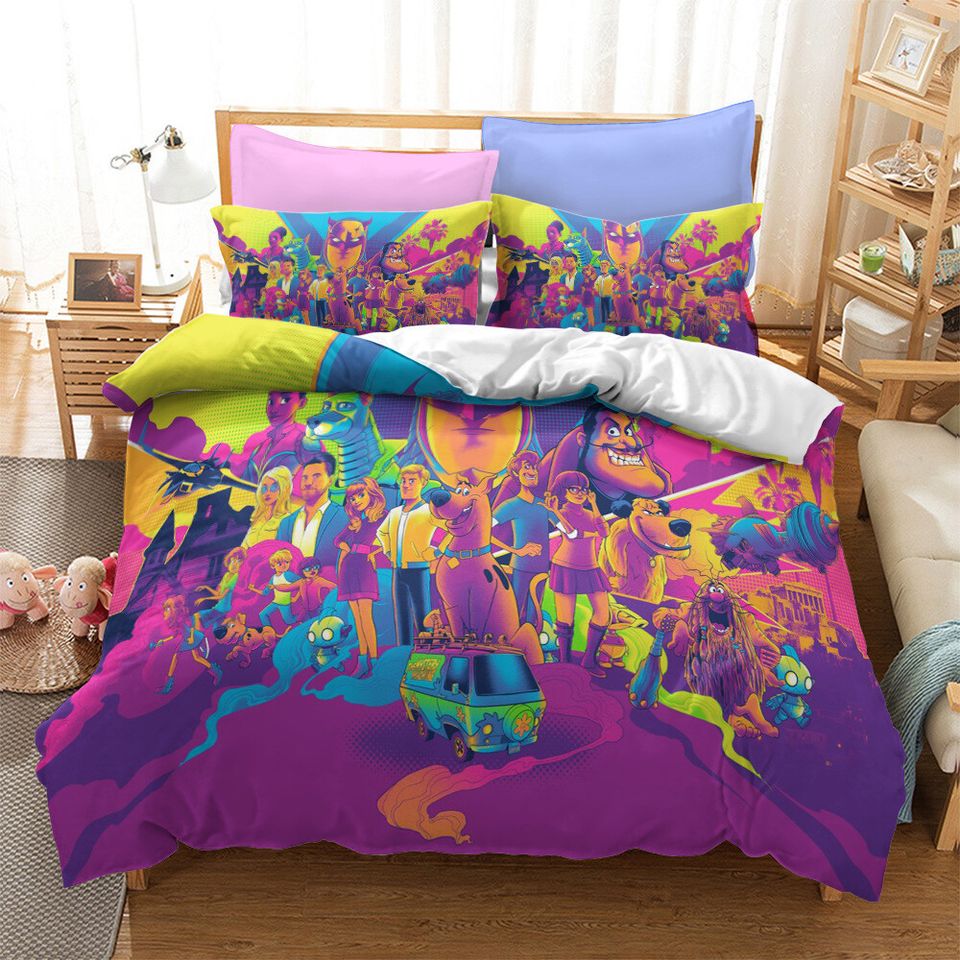Scooby-Doo Dog Doona Duvet Cover Pillowcase Bedding Set