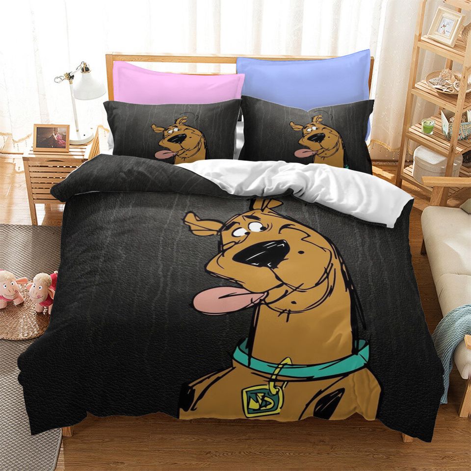 Scooby-Doo Dog Doona Duvet Cover Pillowcase Bedding Set