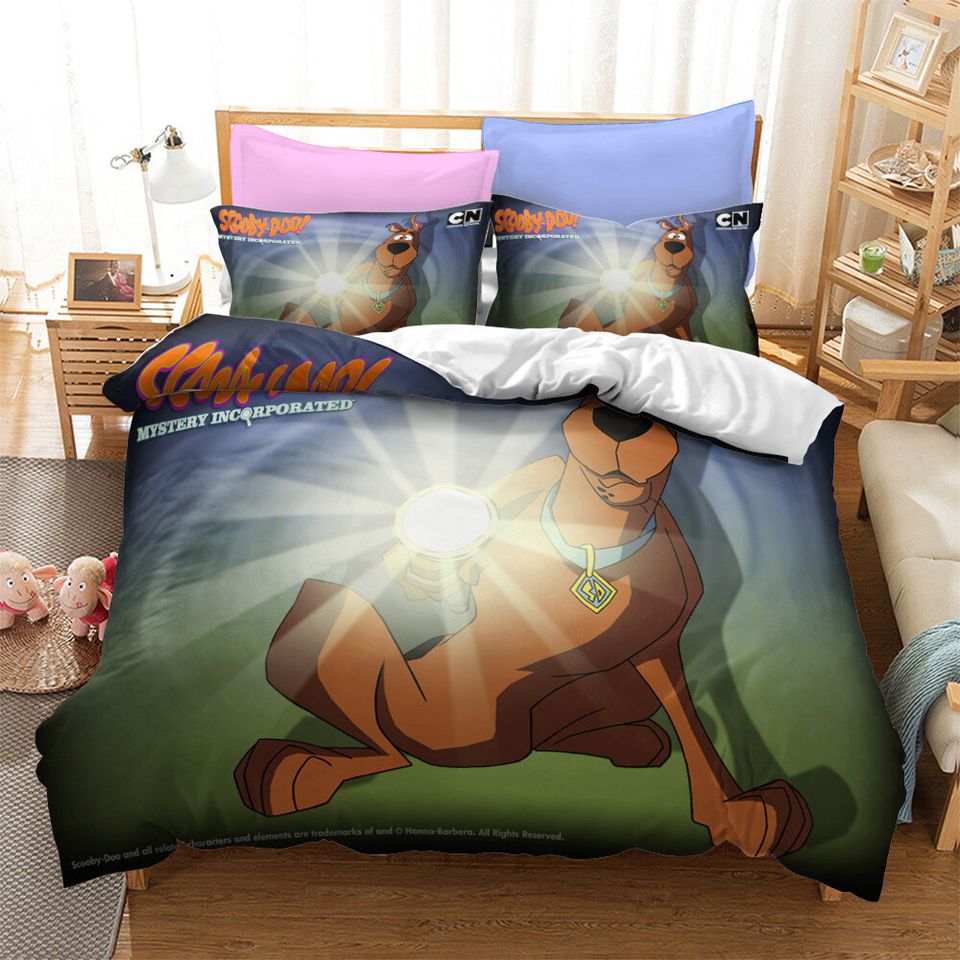 Scooby-Doo Dog Doona Duvet Cover Pillowcase Bedding Set