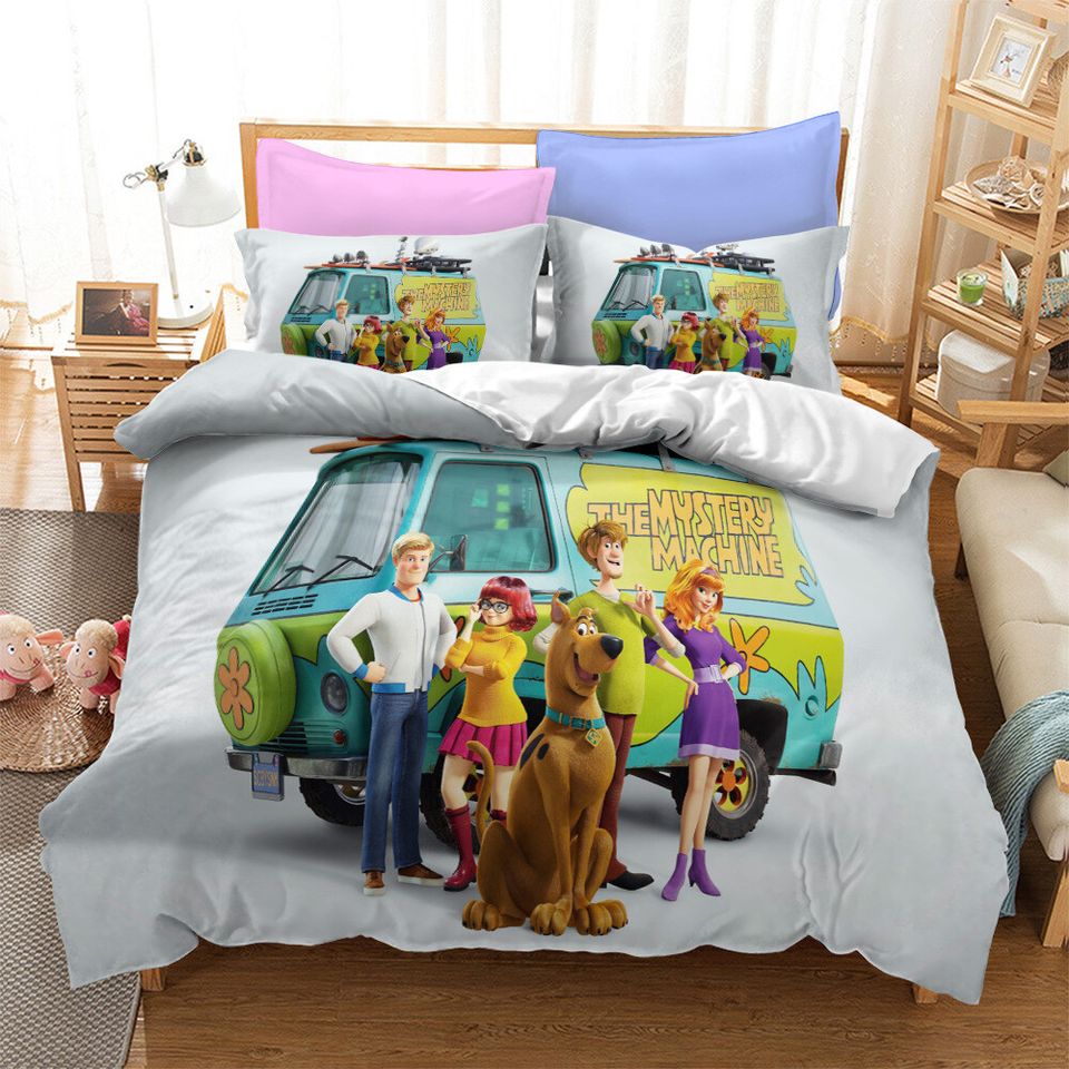 Scooby-Doo Dog Doona Duvet Cover Pillowcase Bedding Set