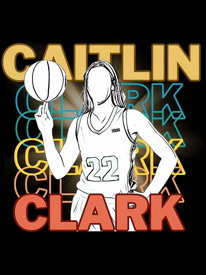 Basketball Caitlin Clark Illustration Poster