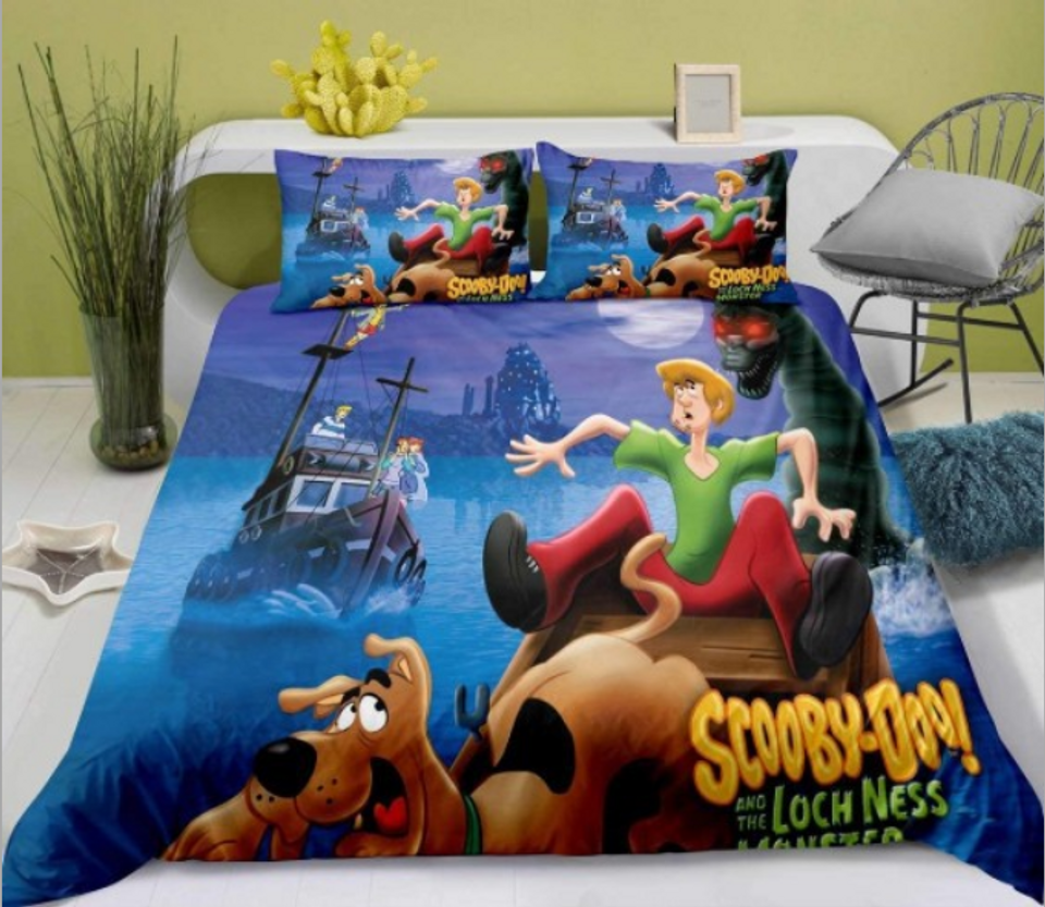 Scooby-Doo Cartoon 3D Bedding Set Bed Cover Pillowcase Single/Double