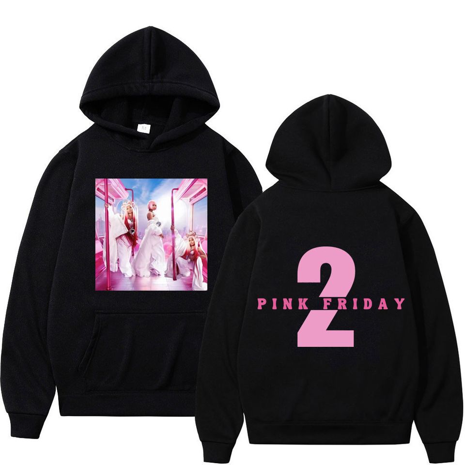 Rapper Nicki Minaj Pink Friday 2 Print Hoodie