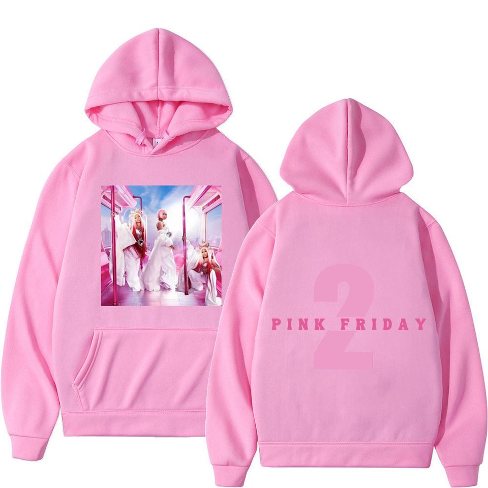 Rapper Nicki Minaj Pink Friday 2 Print Hoodie