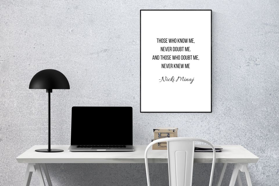 Nicki Minaj Artwork Print Nicki Minaj Quote Print Celebrity