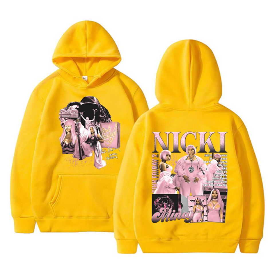 Nicki Minaj Pink Friday 2 Double Sided Print Hoodie