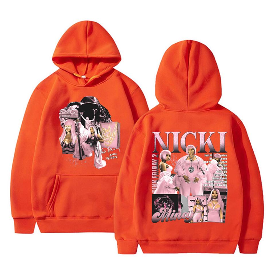 Nicki Minaj Pink Friday 2 Double Sided Print Hoodie