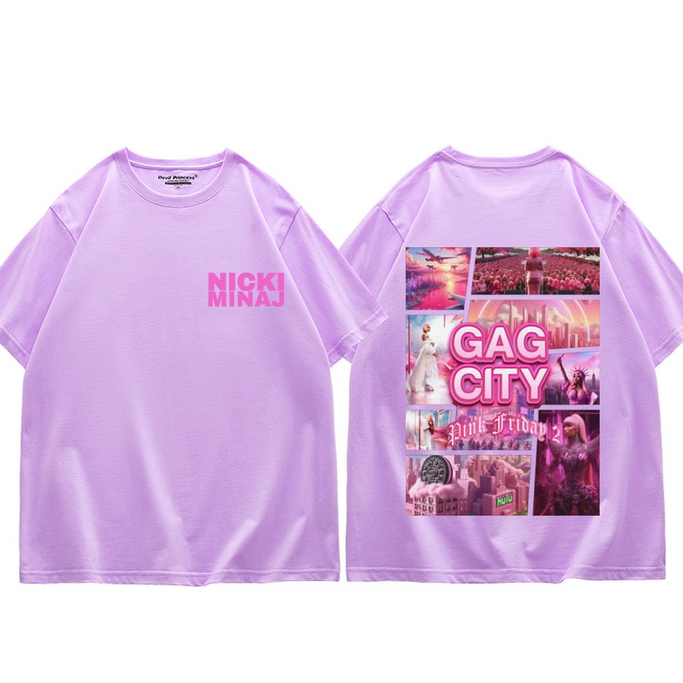 Rapper Nicki Minaj Pink Friday 2 Print T Shirt