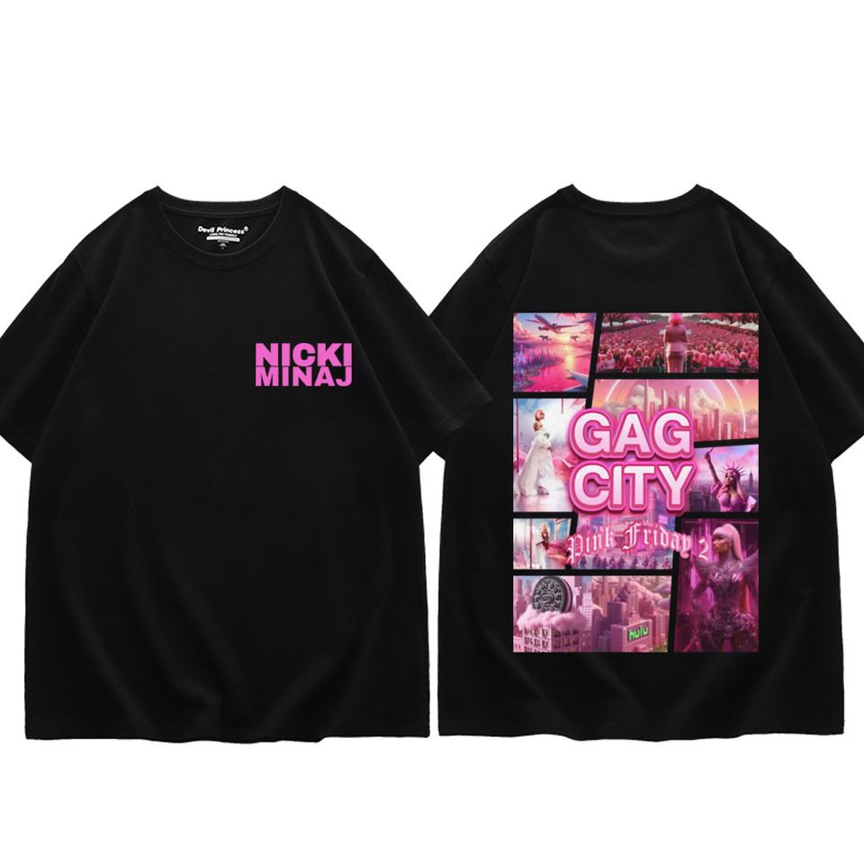 Rapper Nicki Minaj Pink Friday 2 Print T Shirt