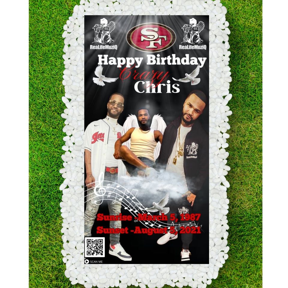 Custom Memorial Grave Blanket