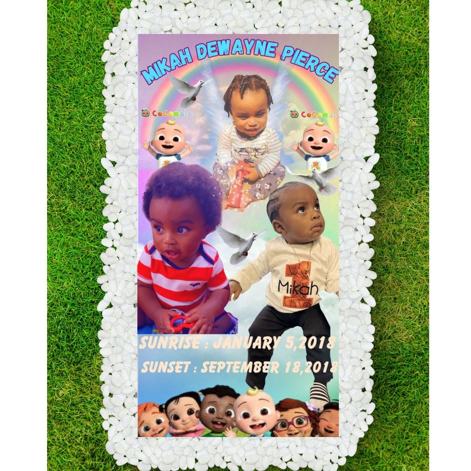 Custom Memorial Grave Blanket