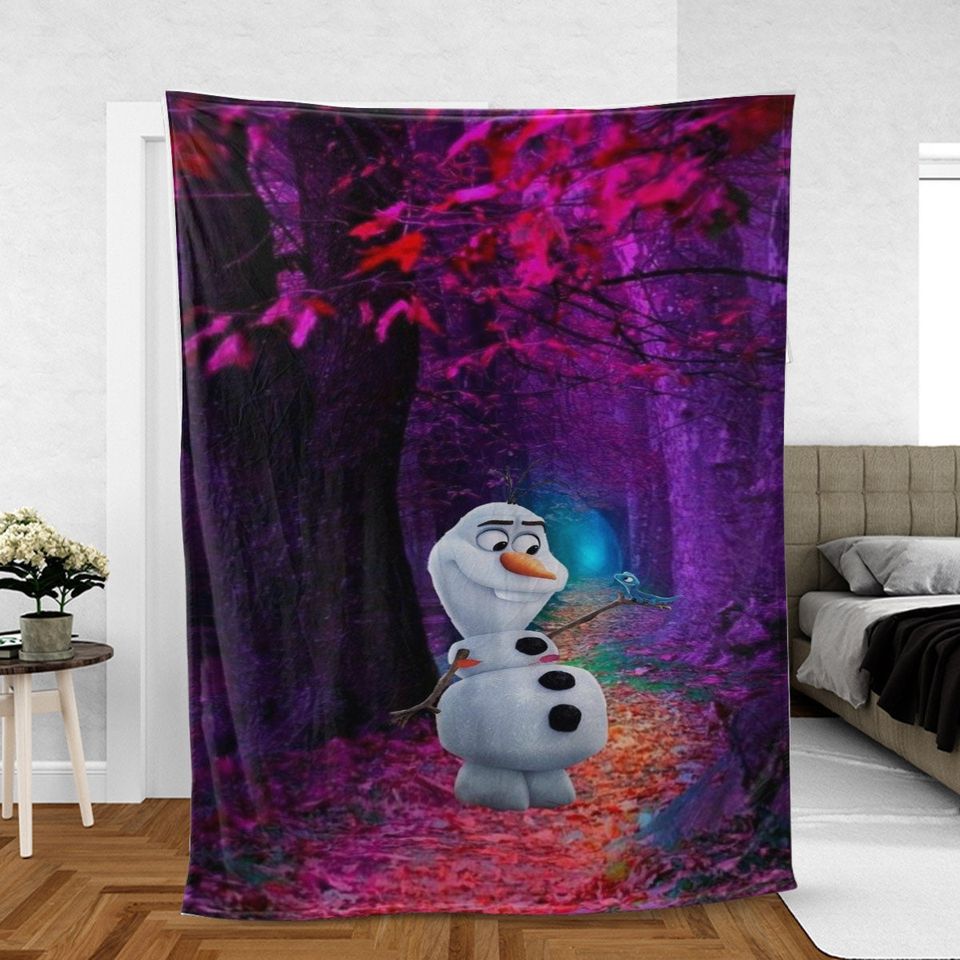 Olaf Sherpa Fleece Blanket