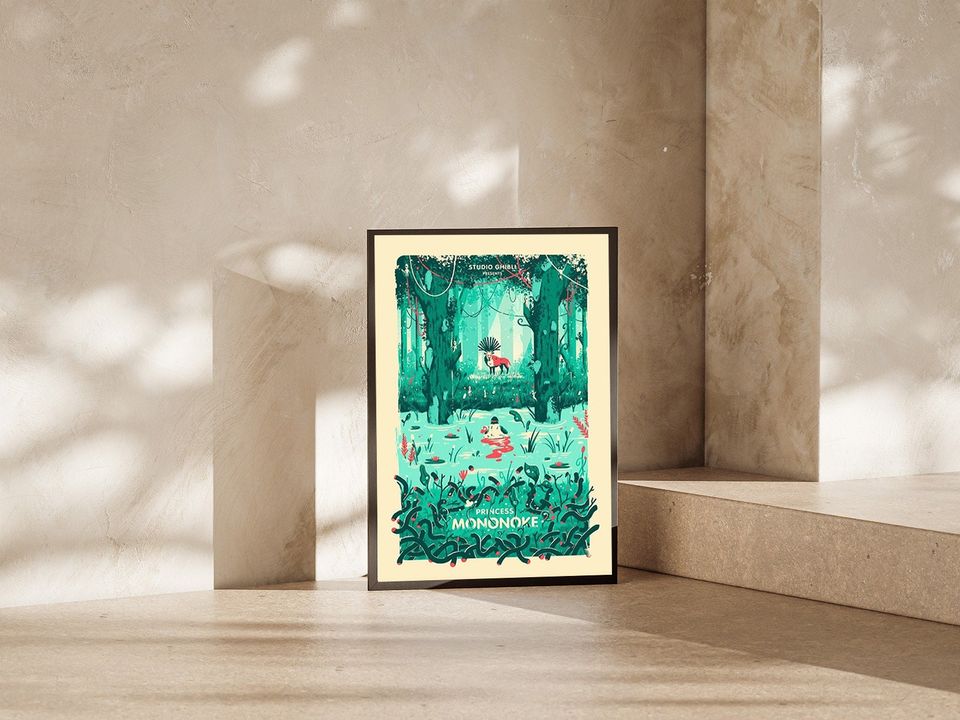 Studio Ghibli Princess Mononoke Poster
