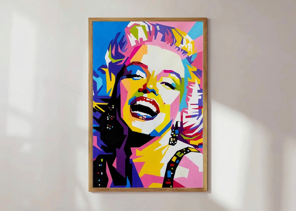 Marilyn Monroe Pop Art, Marilyn Monroe Framed Canvas