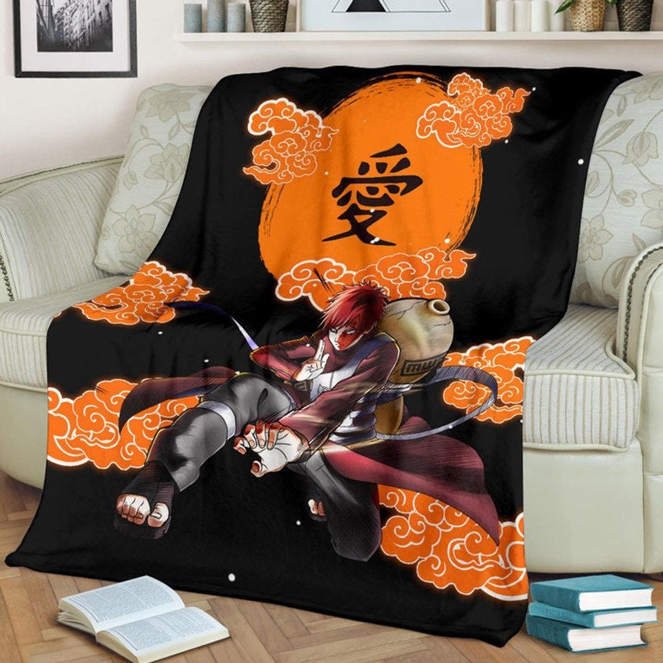 Gaara NARUT0 Sherpa Fleece Blanket