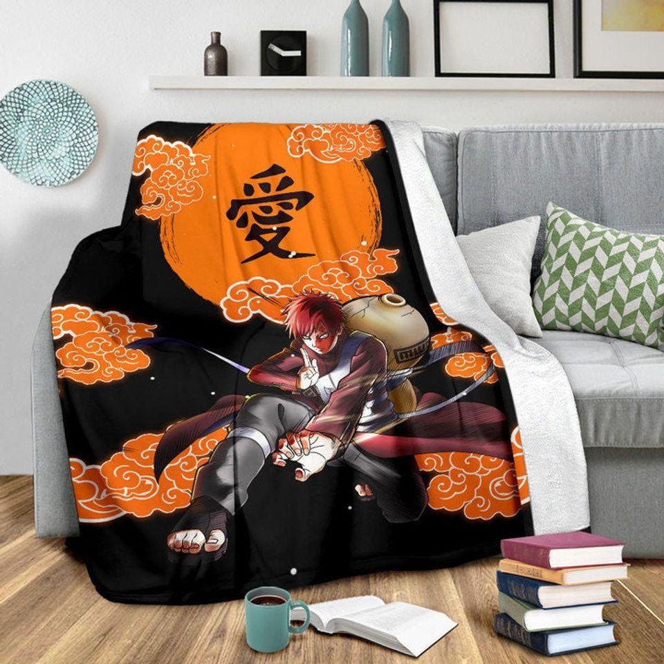 Gaara NARUT0 Sherpa Fleece Blanket