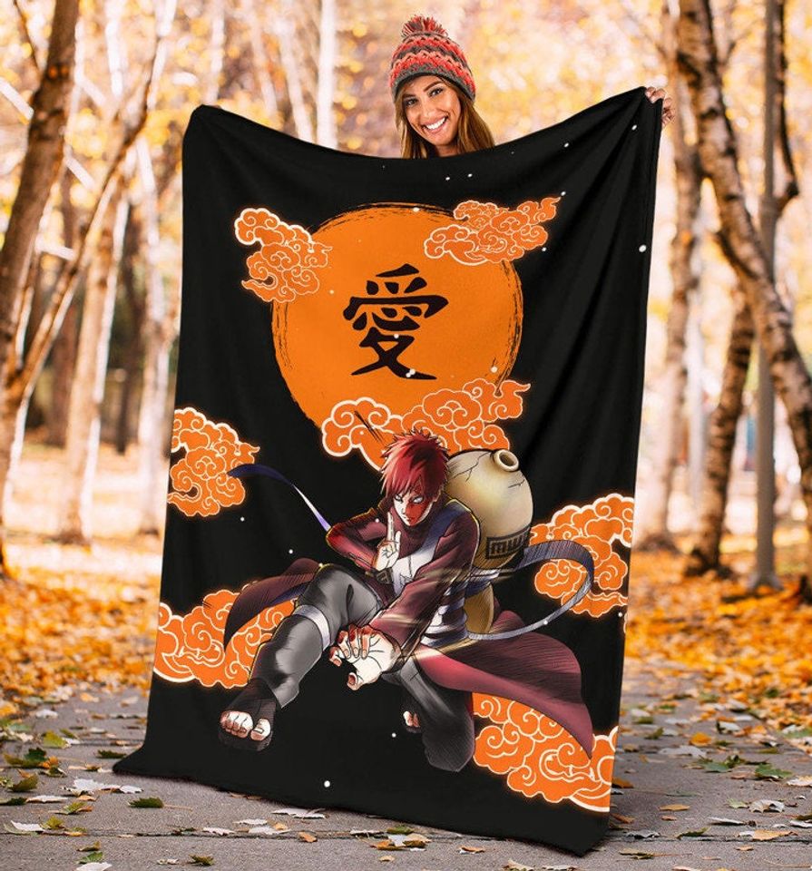 Gaara NARUT0 Sherpa Fleece Blanket