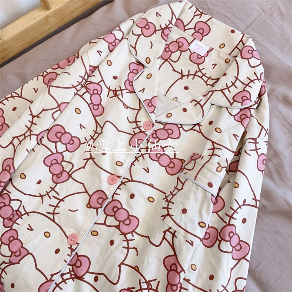 Sanrio Hello Kitty Women's Spring Autumn Pajama Sets