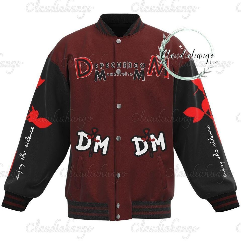 Depeche Mode Baseball Jacket, Memento Mori World Tour Baseball Jacket