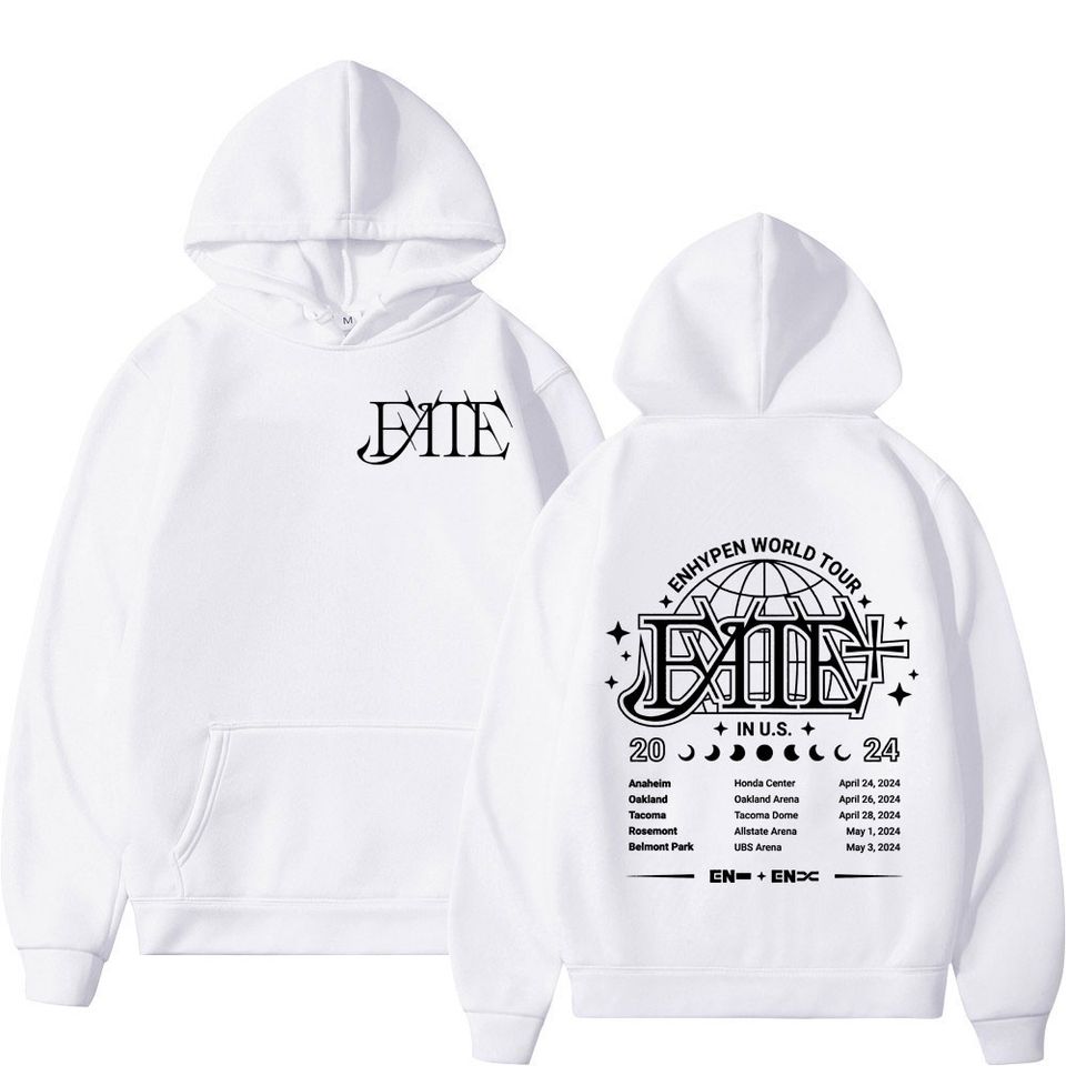 Enhypen World Tour 2024 Double Sided Print Hoodie