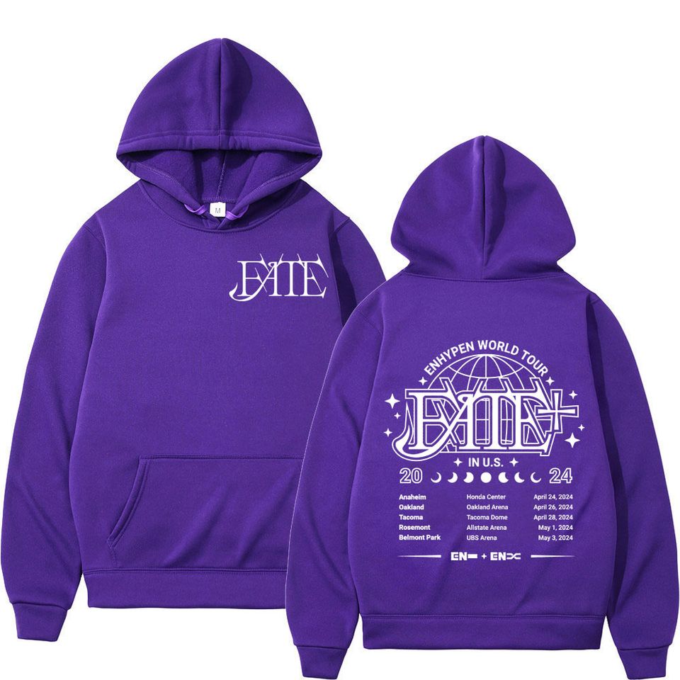 Enhypen World Tour 2024 Double Sided Print Hoodie
