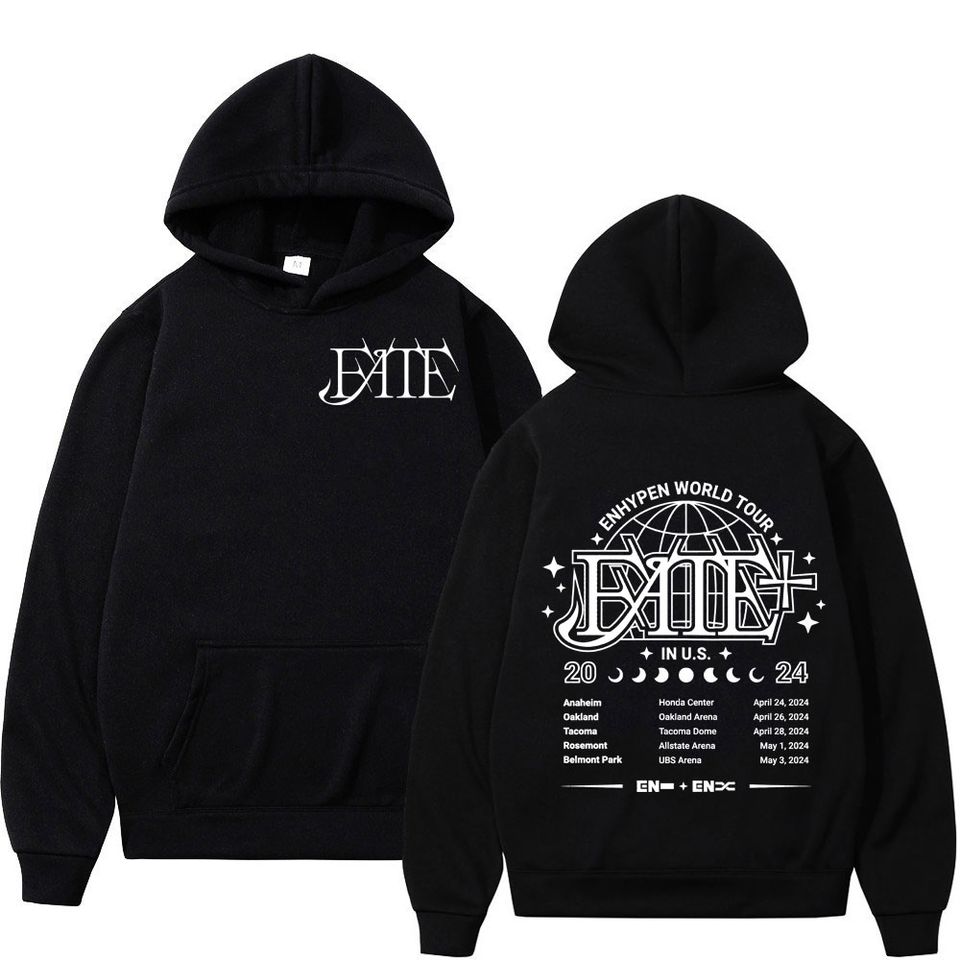 Enhypen World Tour 2024 Double Sided Print Hoodie
