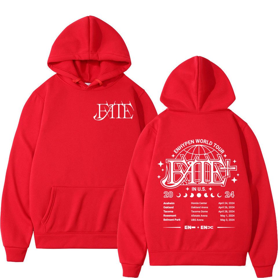 Enhypen World Tour 2024 Double Sided Print Hoodie