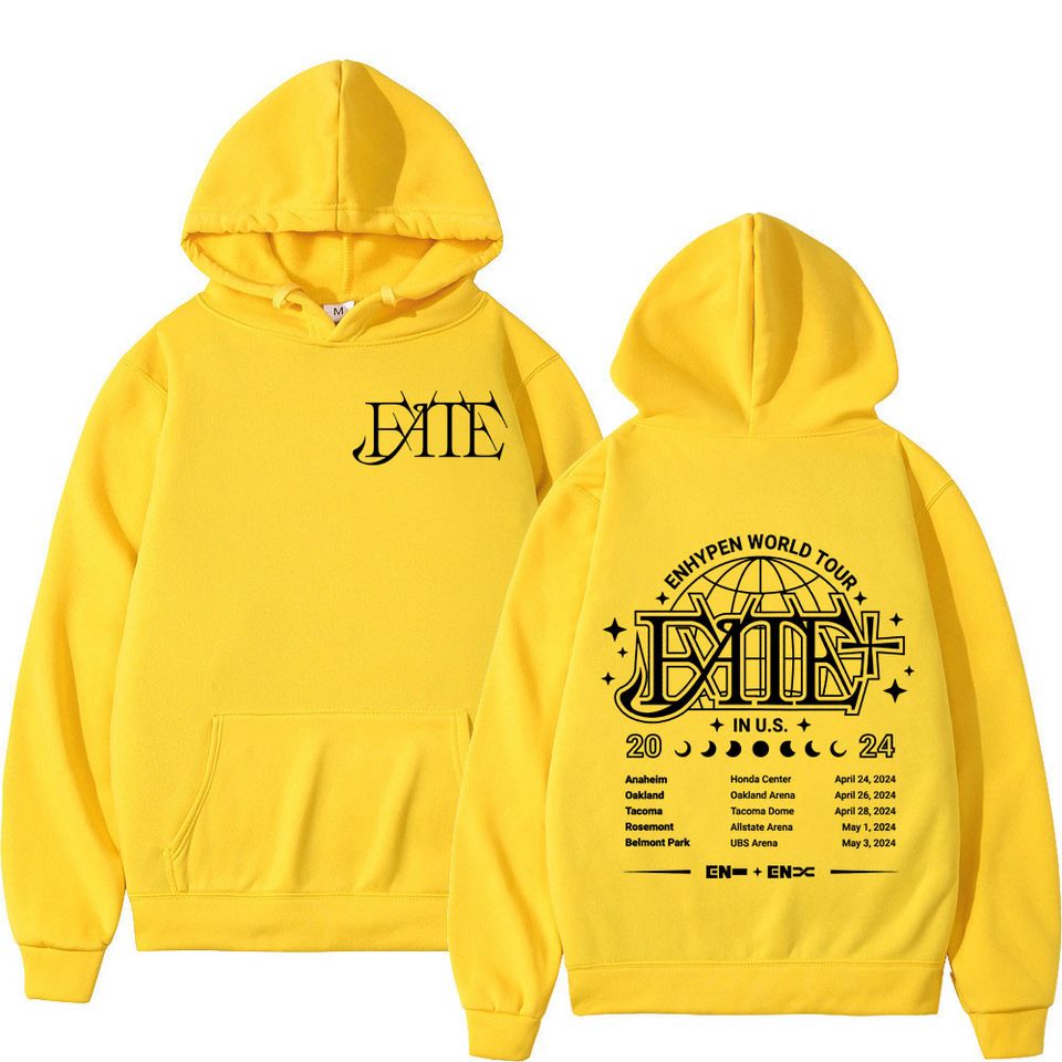 Enhypen World Tour 2024 Double Sided Print Hoodie