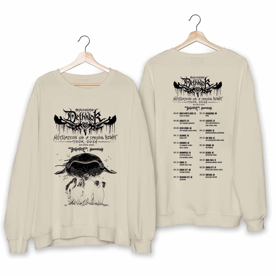 Dethklok Mutilation on a Spring Night 2024 Tour Shirt