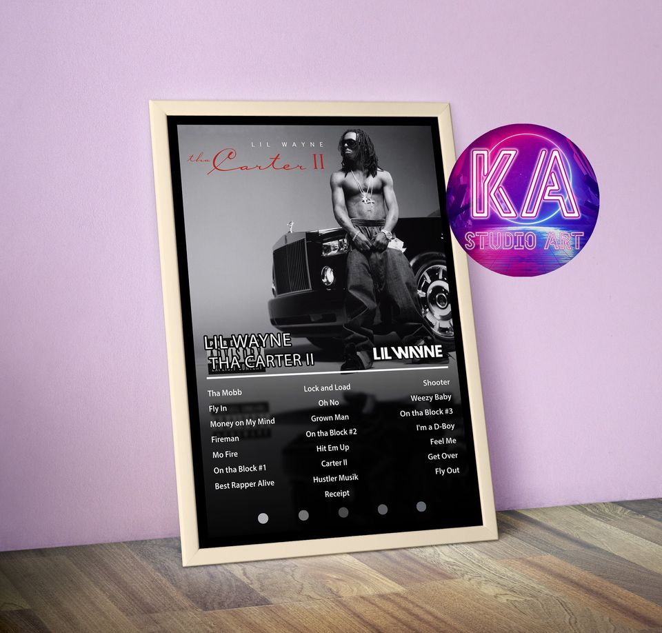 Lil Wayne Poster, Lil Wayne Concert Poster, Retro Music Poster