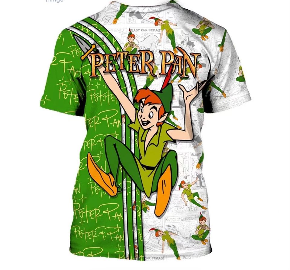 Peter Pan Disney Shirt, Disney 3D Printed Shirt