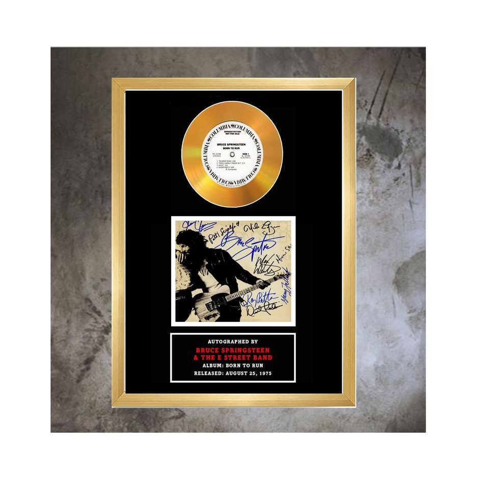 Bruce Springsteen autographed "Born to Run" Poster