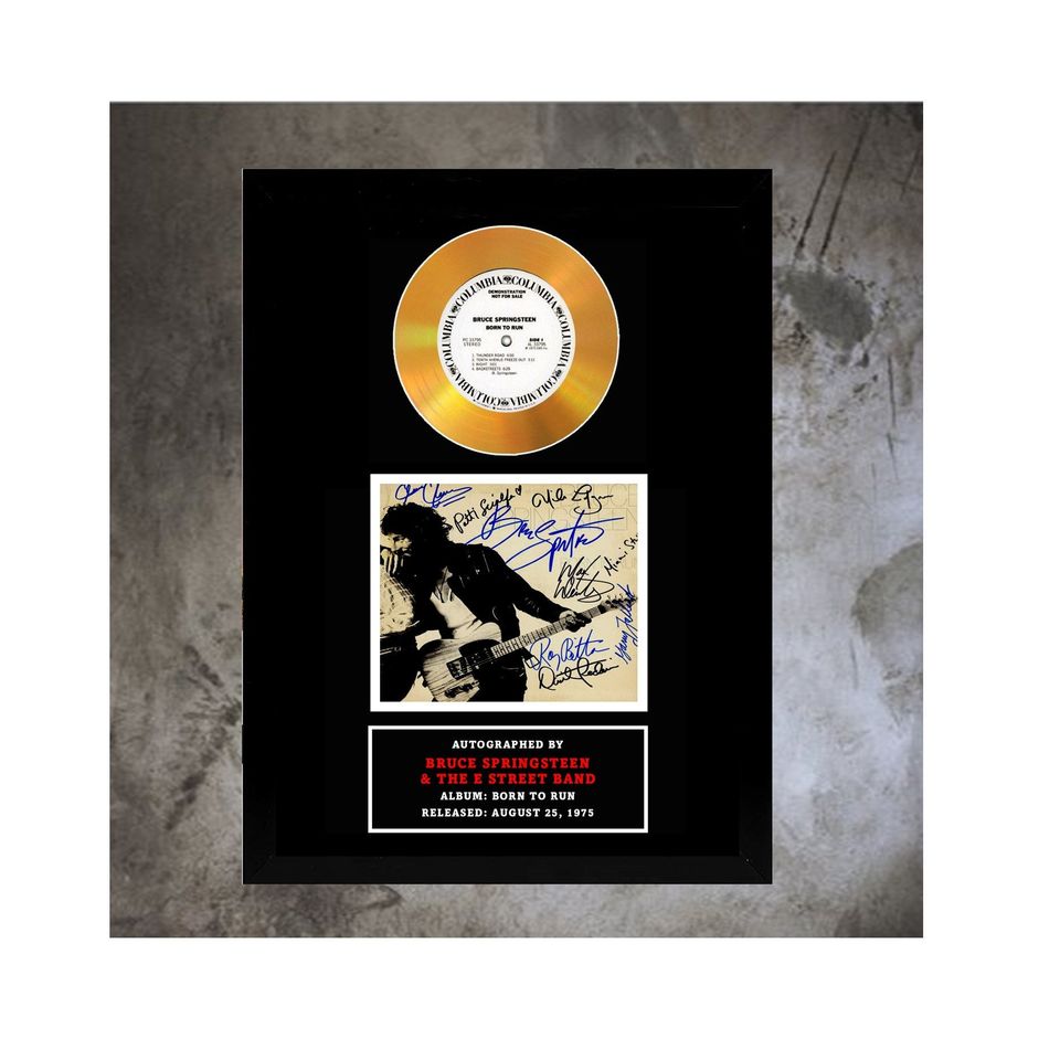 Bruce Springsteen autographed "Born to Run" Poster