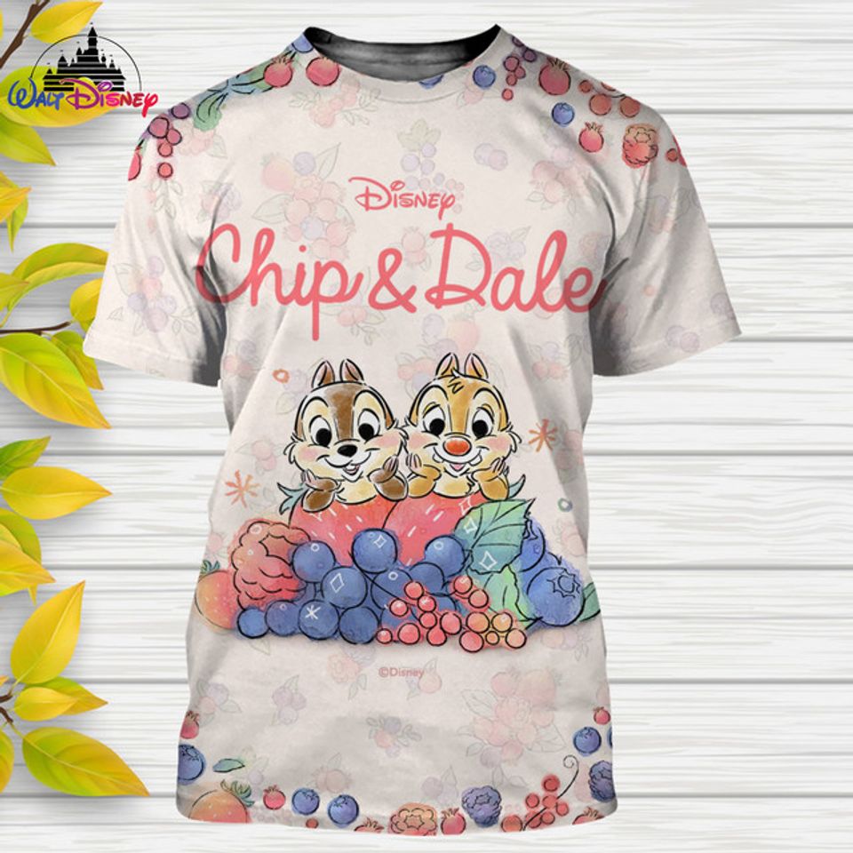Chip And Dale  Disney Shirt, Disney 3D Printed Shirt