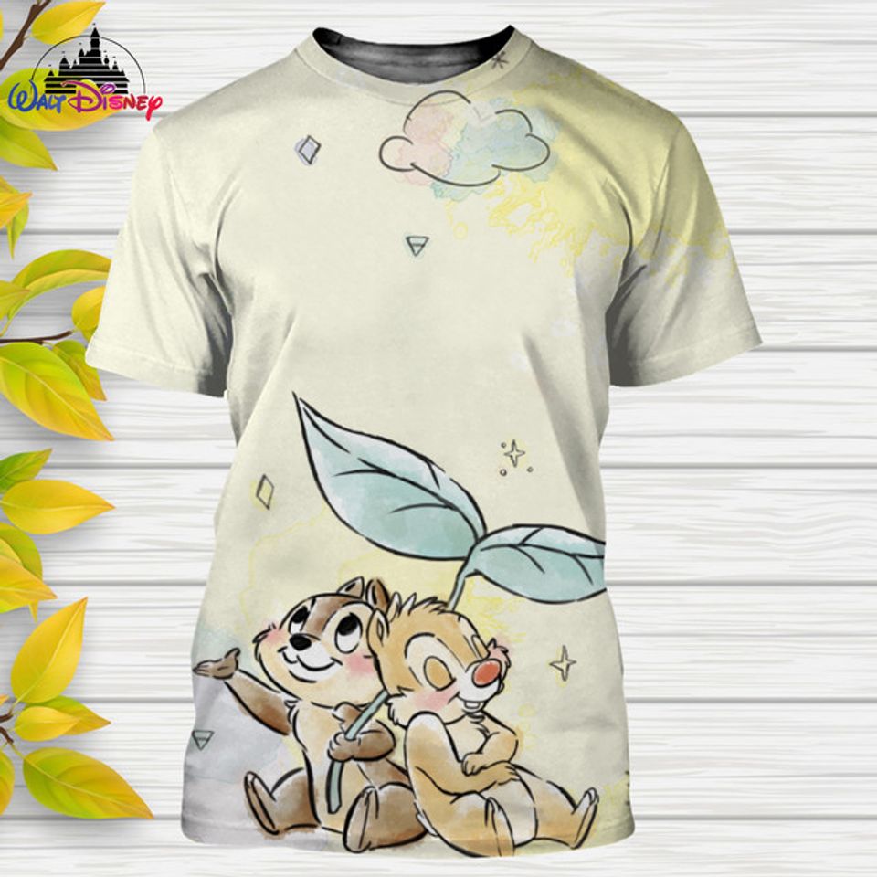 Chip And Dale  Disney Shirt, Disney 3D Printed Shirt