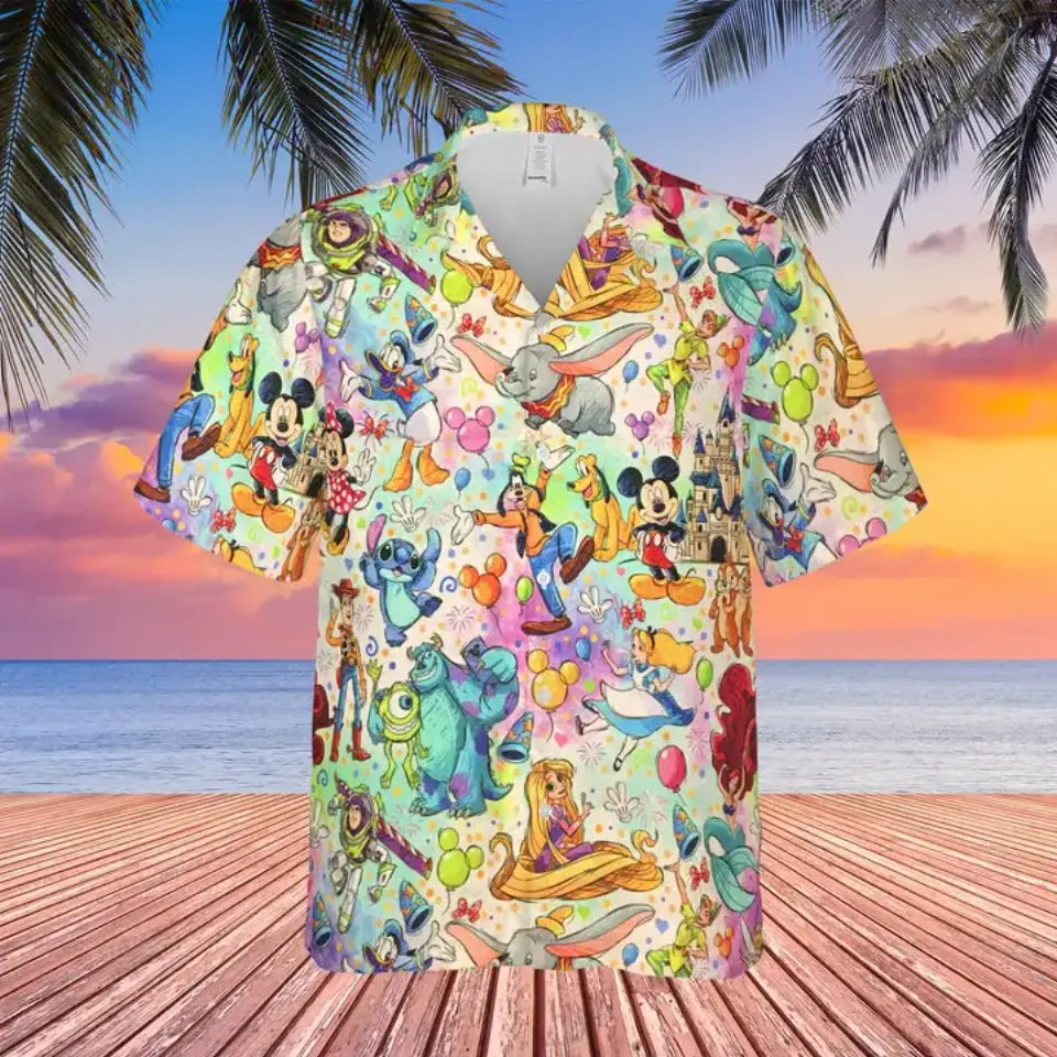 Mickey Stitch Ohana Disney Hawaiian Shirt