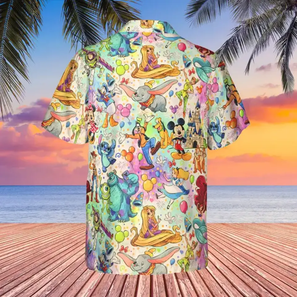 Mickey Stitch Ohana Disney Hawaiian Shirt