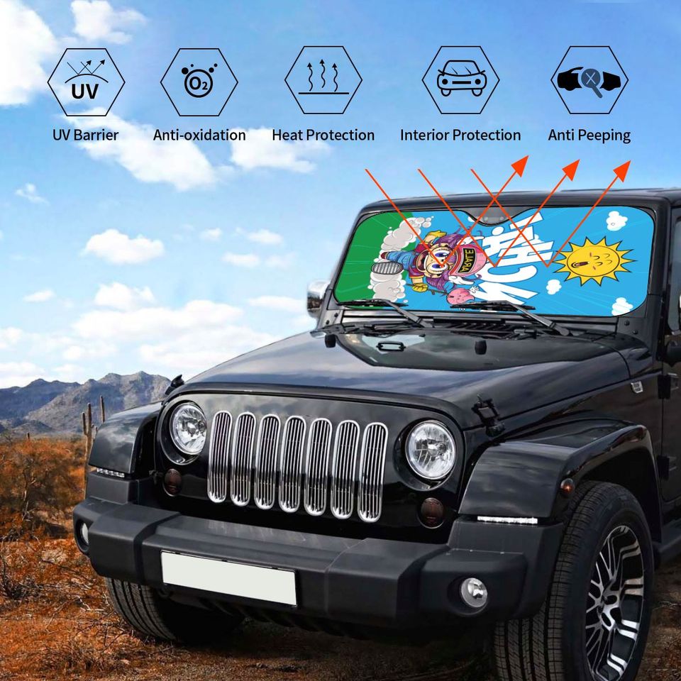 Cute Arale Hoyoyo Dr Slump Foldable Sunshade Windscreen