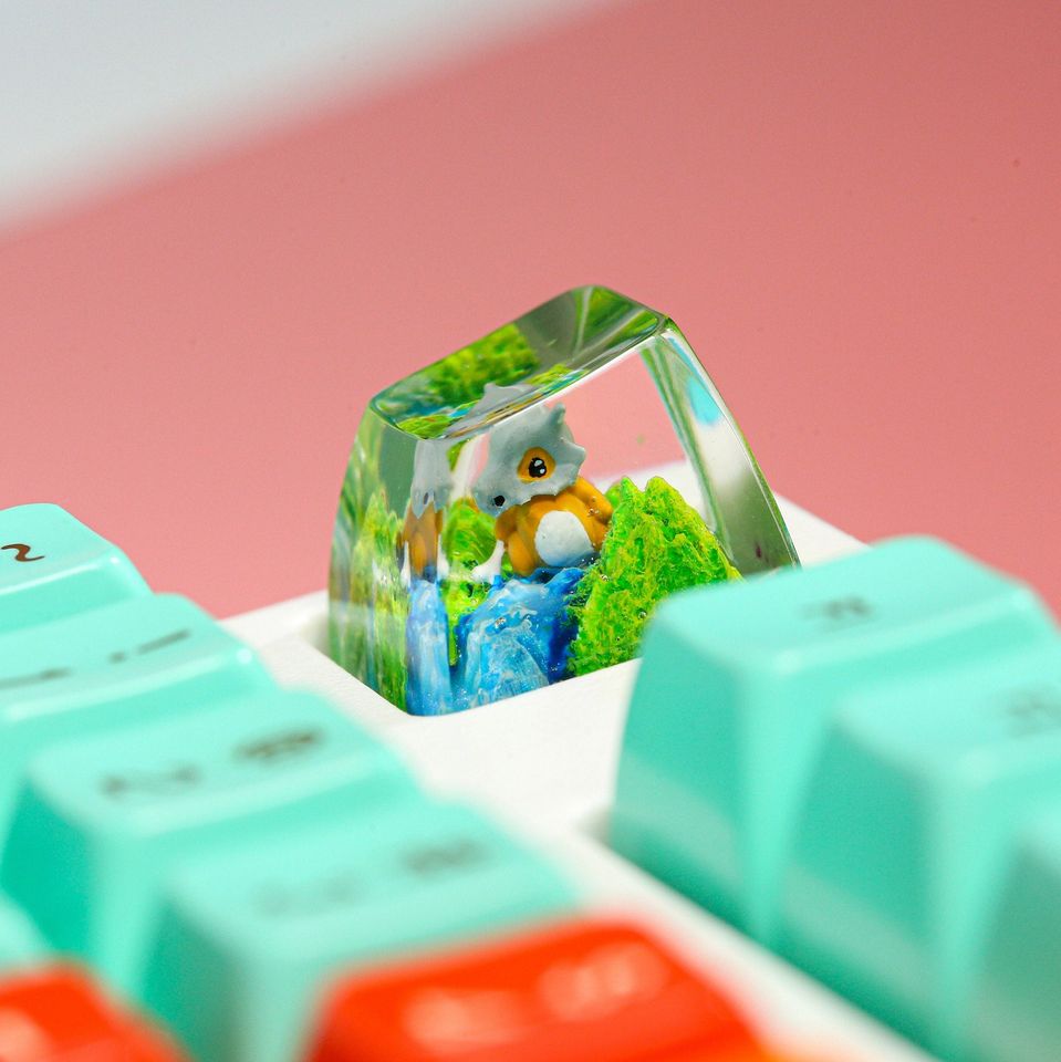 Cubone PKM Artisan Keycap, Spacebar Keycap, Keycap Set, Cute Keycap