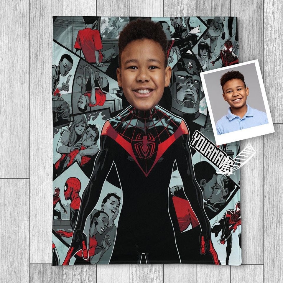 Personalized Spider-Man Blanket, Superhero Blanket
