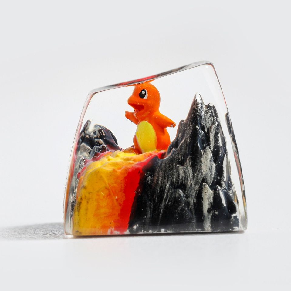 Charamander PKM Artisan Keycap, Spacebar Keycap, Keycap Set, Cute Keycap