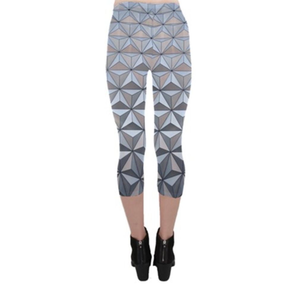 Epcot Spaceship Earth Inspired Capri Leggings