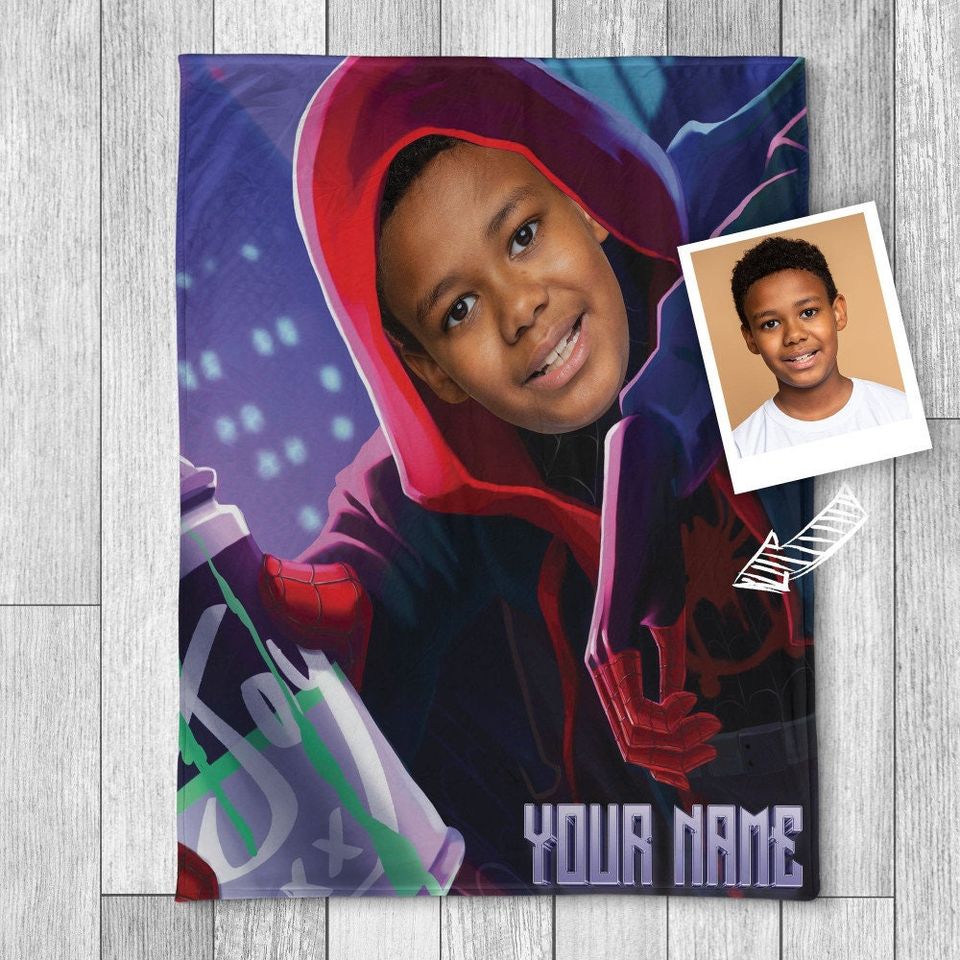 Personalized Spider-Man Blanket, Superhero Blanket