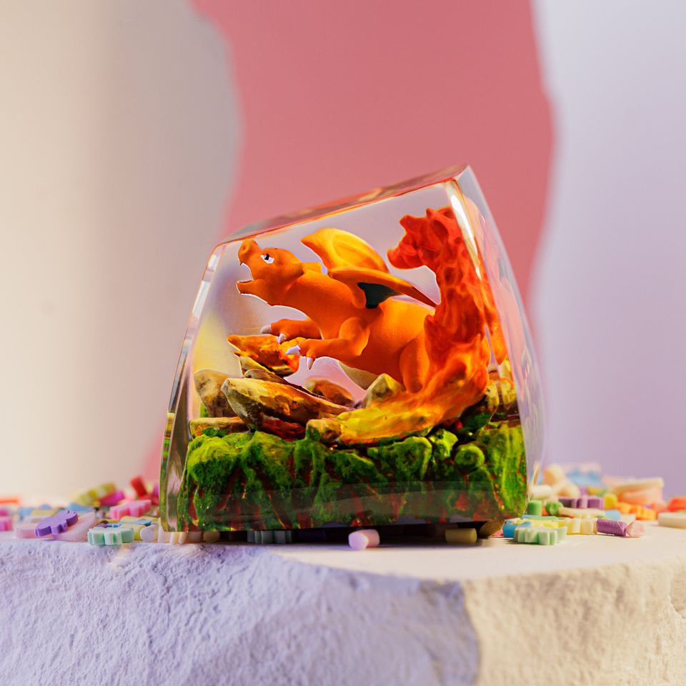 PKM Artisan Keycaps, Spacebar Keycap, Keycap Set, Cute Keycap