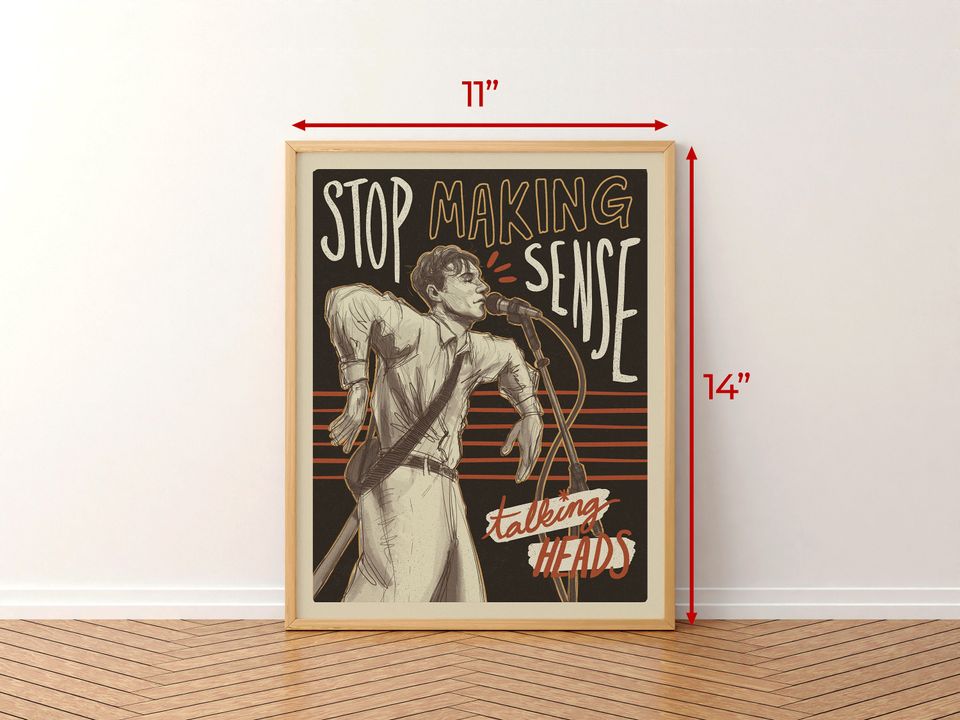 Talking Heads David Byrne "Stop Making Sense" Poster