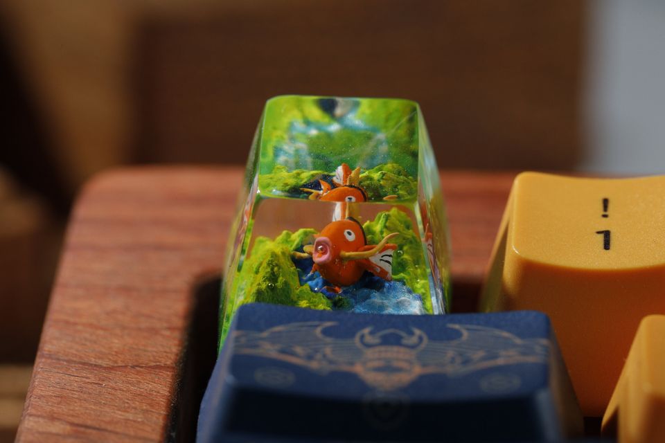 Magikarp PKM Artisan Keycap, Spacebar Keycap, Keycap Set, Cute Keycap