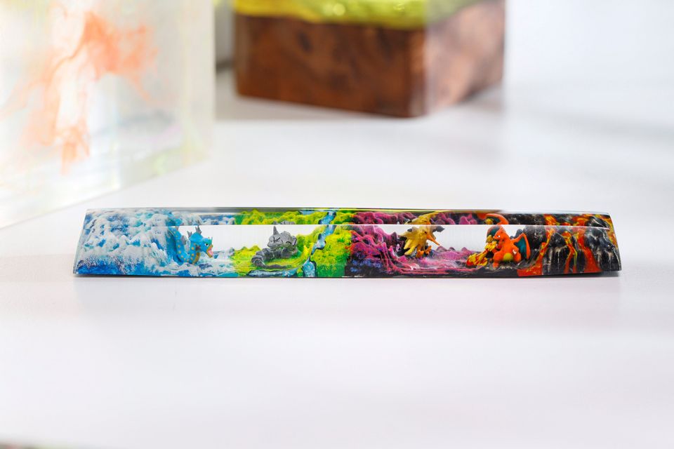 Charizard PKM Keycaps, Spacebar Keycap, Keycap Set, Cute Keycap