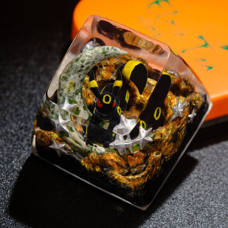 UMBREON PKM Artisan Keycap, Spacebar Keycap, Keycap Set, Cute Keycap