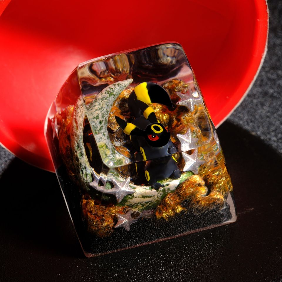 UMBREON PKM Artisan Keycap, Spacebar Keycap, Keycap Set, Cute Keycap