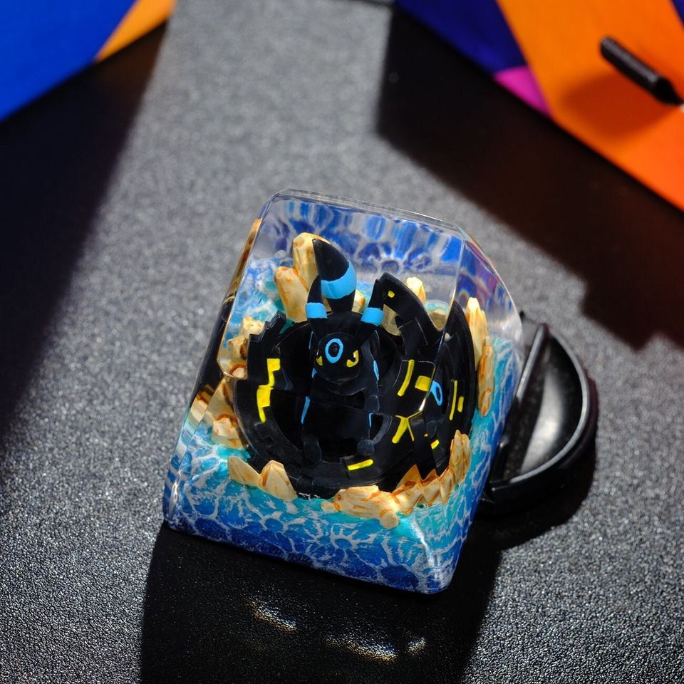 UMBREON PKM Artisan Keycap, Spacebar Keycap, Keycap Set, Cute Keycap